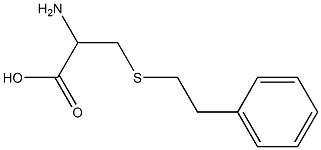 2-amino-3-[(2-phenylethyl)thio]propanoic acid Struktur