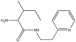 2-amino-3-methyl-N-(2-pyridin-2-ylethyl)pentanamide Struktur