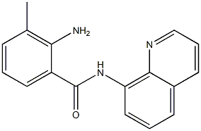 2-amino-3-methyl-N-(quinolin-8-yl)benzamide Struktur