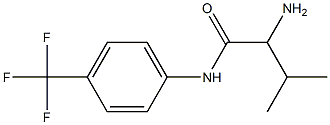 2-amino-3-methyl-N-[4-(trifluoromethyl)phenyl]butanamide Struktur