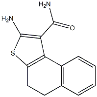 2-amino-4,5-dihydronaphtho[2,1-b]thiophene-1-carboxamide Struktur