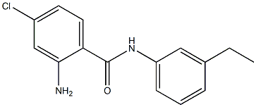 2-amino-4-chloro-N-(3-ethylphenyl)benzamide Struktur