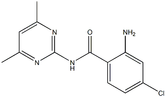 2-amino-4-chloro-N-(4,6-dimethylpyrimidin-2-yl)benzamide Struktur