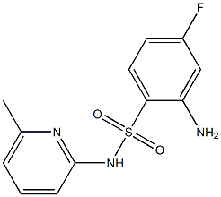 2-amino-4-fluoro-N-(6-methylpyridin-2-yl)benzene-1-sulfonamide Struktur