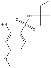 2-amino-4-methoxy-N-(2-methylbutan-2-yl)benzene-1-sulfonamide Struktur