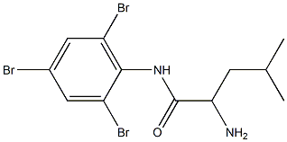 2-amino-4-methyl-N-(2,4,6-tribromophenyl)pentanamide Struktur