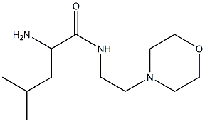 2-amino-4-methyl-N-(2-morpholin-4-ylethyl)pentanamide Struktur