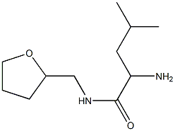 2-amino-4-methyl-N-(tetrahydrofuran-2-ylmethyl)pentanamide Struktur