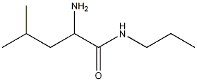 2-amino-4-methyl-N-propylpentanamide Struktur