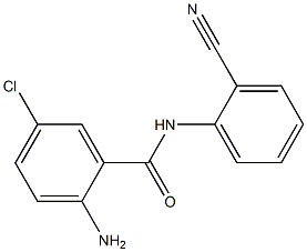 2-amino-5-chloro-N-(2-cyanophenyl)benzamide Struktur