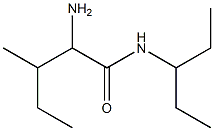 2-amino-N-(1-ethylpropyl)-3-methylpentanamide Struktur