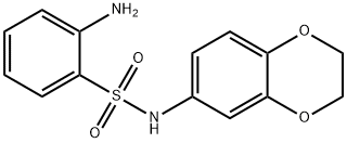 2-amino-N-(2,3-dihydro-1,4-benzodioxin-6-yl)benzene-1-sulfonamide Struktur