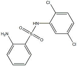 2-amino-N-(2,5-dichlorophenyl)benzene-1-sulfonamide Struktur