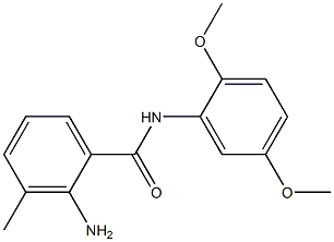 2-amino-N-(2,5-dimethoxyphenyl)-3-methylbenzamide Struktur