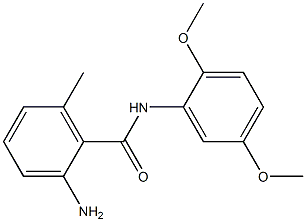 2-amino-N-(2,5-dimethoxyphenyl)-6-methylbenzamide Struktur