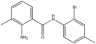 2-amino-N-(2-bromo-4-methylphenyl)-3-methylbenzamide Struktur