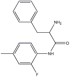 2-amino-N-(2-fluoro-4-methylphenyl)-3-phenylpropanamide Struktur