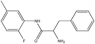 2-amino-N-(2-fluoro-5-methylphenyl)-3-phenylpropanamide Struktur