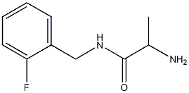 2-amino-N-(2-fluorobenzyl)propanamide Struktur