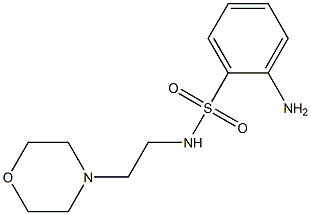 2-amino-N-(2-morpholin-4-ylethyl)benzenesulfonamide Struktur