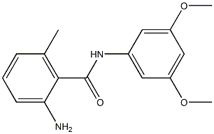 2-amino-N-(3,5-dimethoxyphenyl)-6-methylbenzamide Struktur