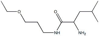 2-amino-N-(3-ethoxypropyl)-4-methylpentanamide Struktur