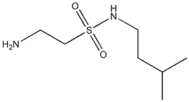 2-amino-N-(3-methylbutyl)ethane-1-sulfonamide Struktur