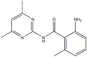 2-amino-N-(4,6-dimethylpyrimidin-2-yl)-6-methylbenzamide Struktur