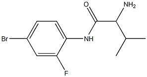 2-amino-N-(4-bromo-2-fluorophenyl)-3-methylbutanamide Struktur