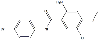 2-amino-N-(4-bromophenyl)-4,5-dimethoxybenzamide Struktur