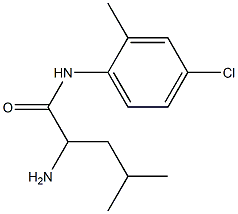 2-amino-N-(4-chloro-2-methylphenyl)-4-methylpentanamide Struktur