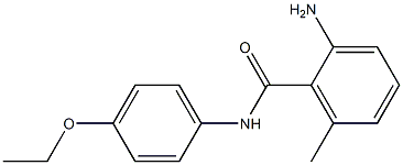 2-amino-N-(4-ethoxyphenyl)-6-methylbenzamide Struktur