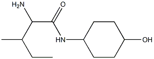 2-amino-N-(4-hydroxycyclohexyl)-3-methylpentanamide Struktur