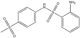 2-amino-N-(4-methanesulfonylphenyl)benzene-1-sulfonamide Struktur