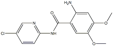 2-amino-N-(5-chloropyridin-2-yl)-4,5-dimethoxybenzamide Struktur