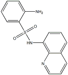 2-amino-N-(quinolin-8-yl)benzene-1-sulfonamide Struktur