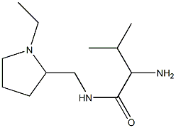 2-amino-N-[(1-ethylpyrrolidin-2-yl)methyl]-3-methylbutanamide Struktur