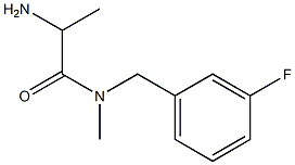 2-amino-N-[(3-fluorophenyl)methyl]-N-methylpropanamide Struktur