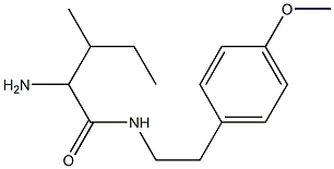 2-amino-N-[2-(4-methoxyphenyl)ethyl]-3-methylpentanamide Struktur