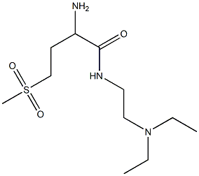 2-amino-N-[2-(diethylamino)ethyl]-4-(methylsulfonyl)butanamide Struktur