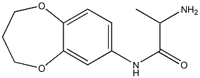 2-amino-N-3,4-dihydro-2H-1,5-benzodioxepin-7-ylpropanamide Struktur