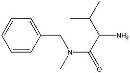 2-amino-N-benzyl-N,3-dimethylbutanamide Struktur