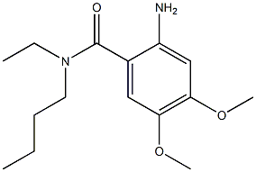 2-amino-N-butyl-N-ethyl-4,5-dimethoxybenzamide Struktur