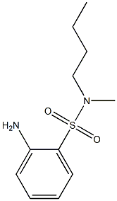 2-amino-N-butyl-N-methylbenzene-1-sulfonamide Struktur