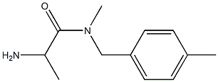 2-amino-N-methyl-N-[(4-methylphenyl)methyl]propanamide Struktur