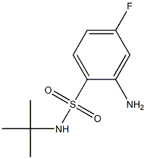 2-amino-N-tert-butyl-4-fluorobenzene-1-sulfonamide Struktur