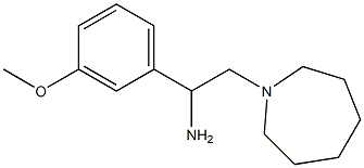 2-azepan-1-yl-1-(3-methoxyphenyl)ethanamine Struktur