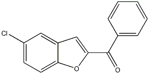 2-benzoyl-5-chloro-1-benzofuran Struktur