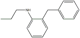 2-benzyl-N-propylaniline Struktur