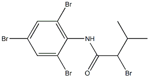 2-bromo-3-methyl-N-(2,4,6-tribromophenyl)butanamide Struktur